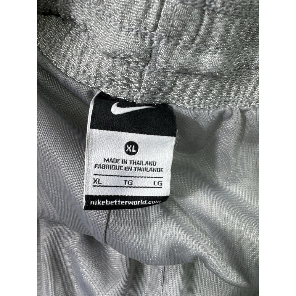 Nike Basketball Shorts Men's XL Grey Shiny Dazzle Baggy Swoosh Y2K Gym Active